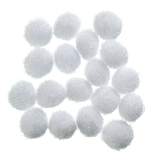 Pompons  10 mm 100 Stk. weiß