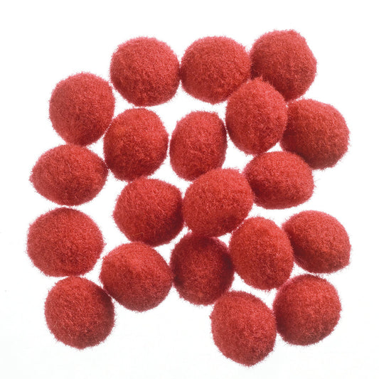 Pompons  10 mm 100 Stk. rot