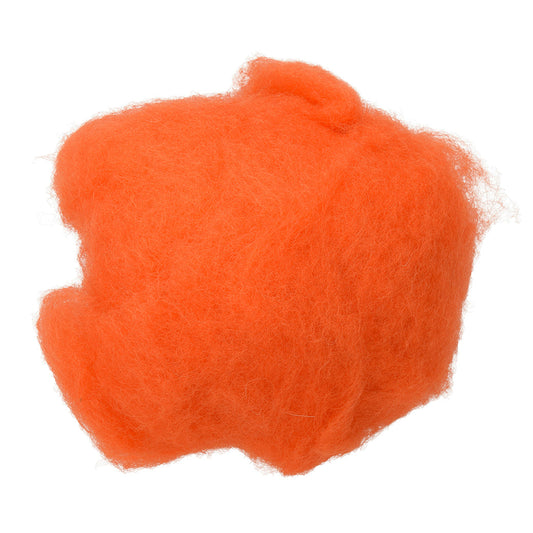 Wolle zum Filzen reine Schurwolle  30 g orange