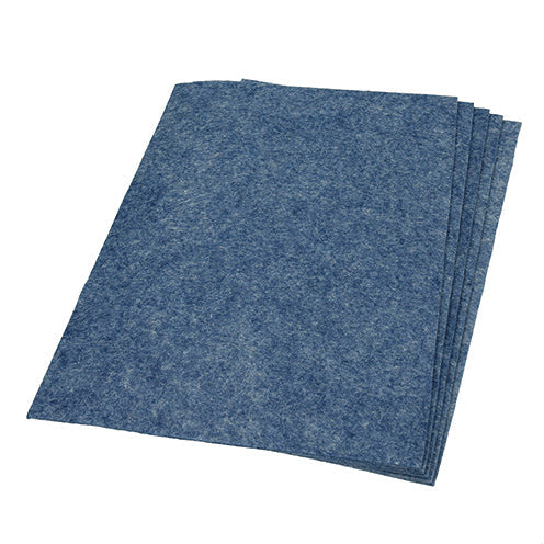 Filzplatte für Dekorationen 30 x 45 cm x ~3,0 mm ~450 g/m² blau meliert