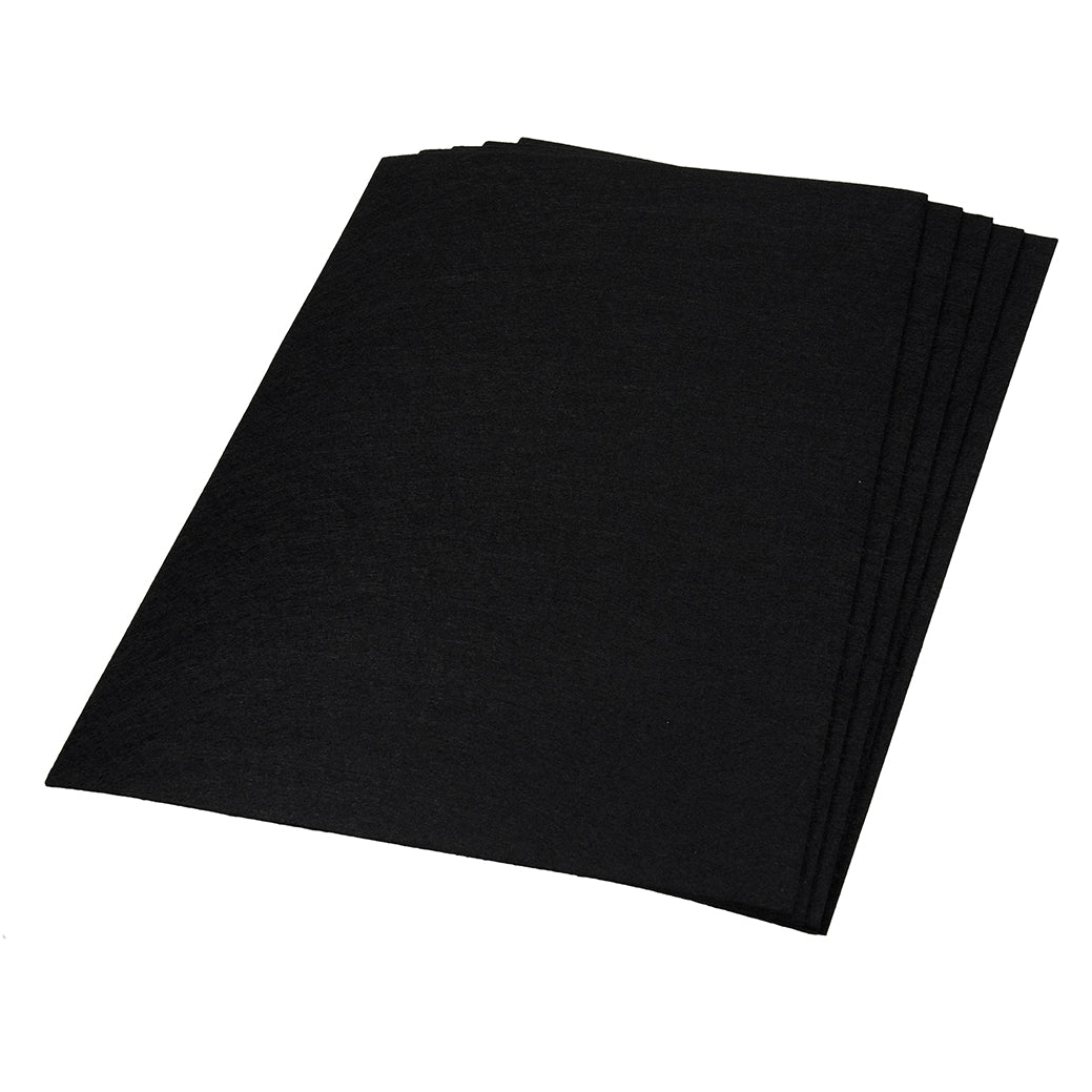 Filzplatte für Dekorationen 30 x 45 cm x ~3,0 mm ~450 g/m² schwarz