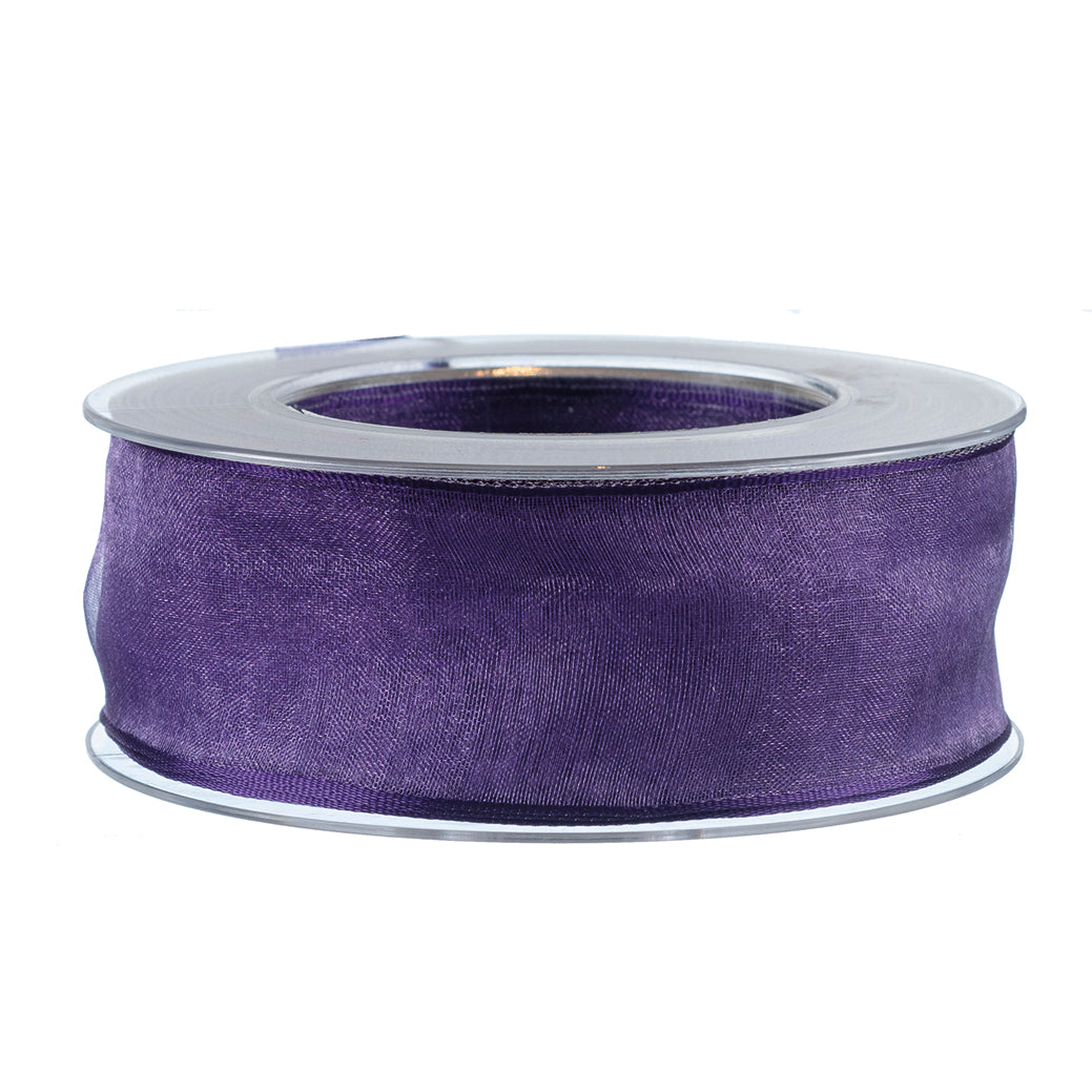 Drahtband Organza  40 mm  violett