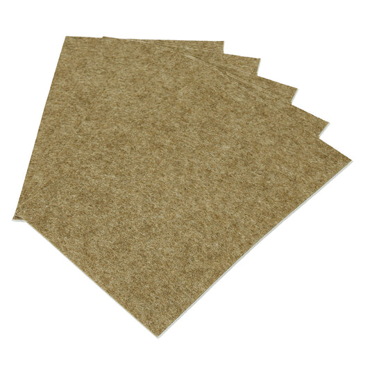 Filzplatte für Dekorationen 20 x 30 cm x ~2,0 mm ~300 g/m² braun meliert