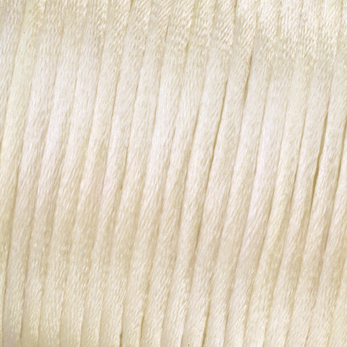 Flechtkordel Satin  2 mm  creme