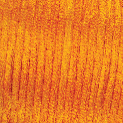 Flechtkordel Satin  2 mm / 6 m  orange