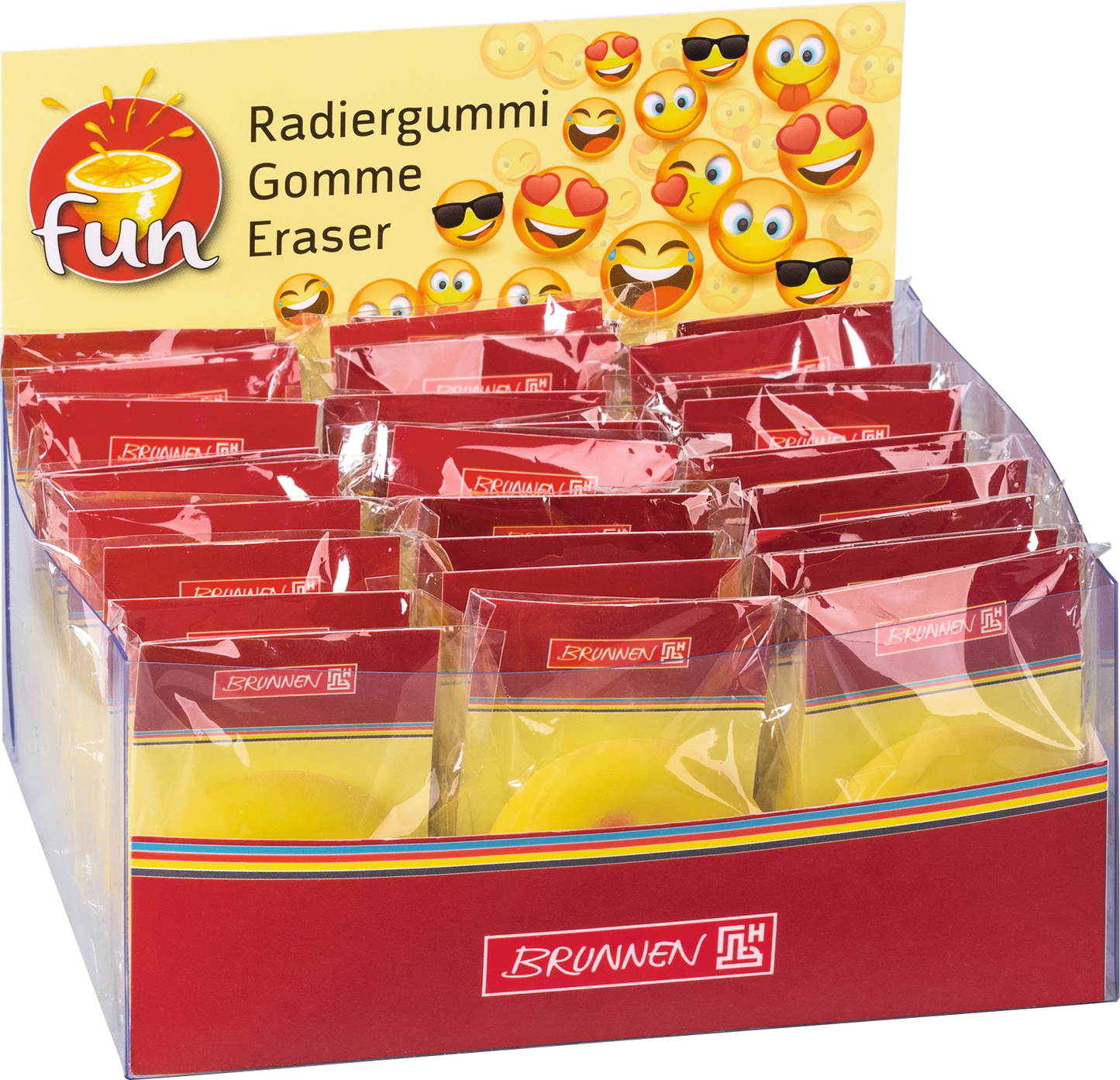 Radiergummi „Happy“, gelb