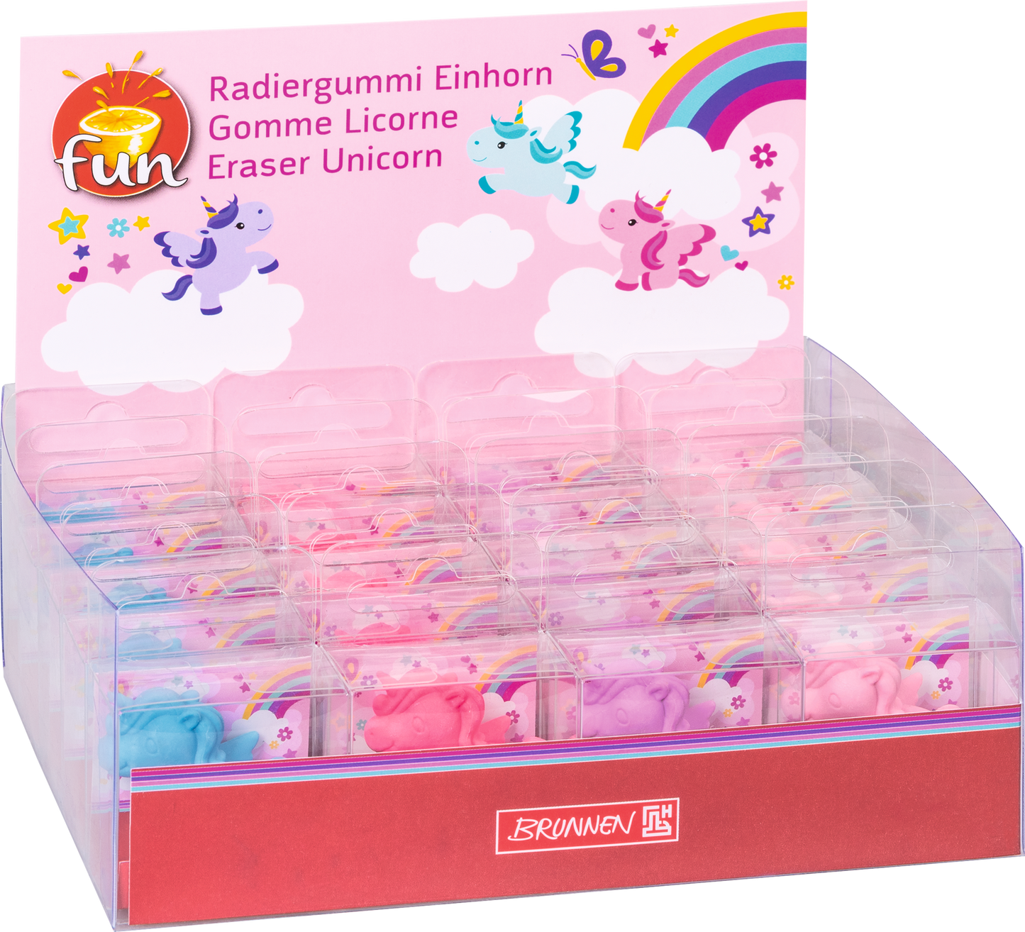 Radiergummi 3D „Einhorn“, sortiert