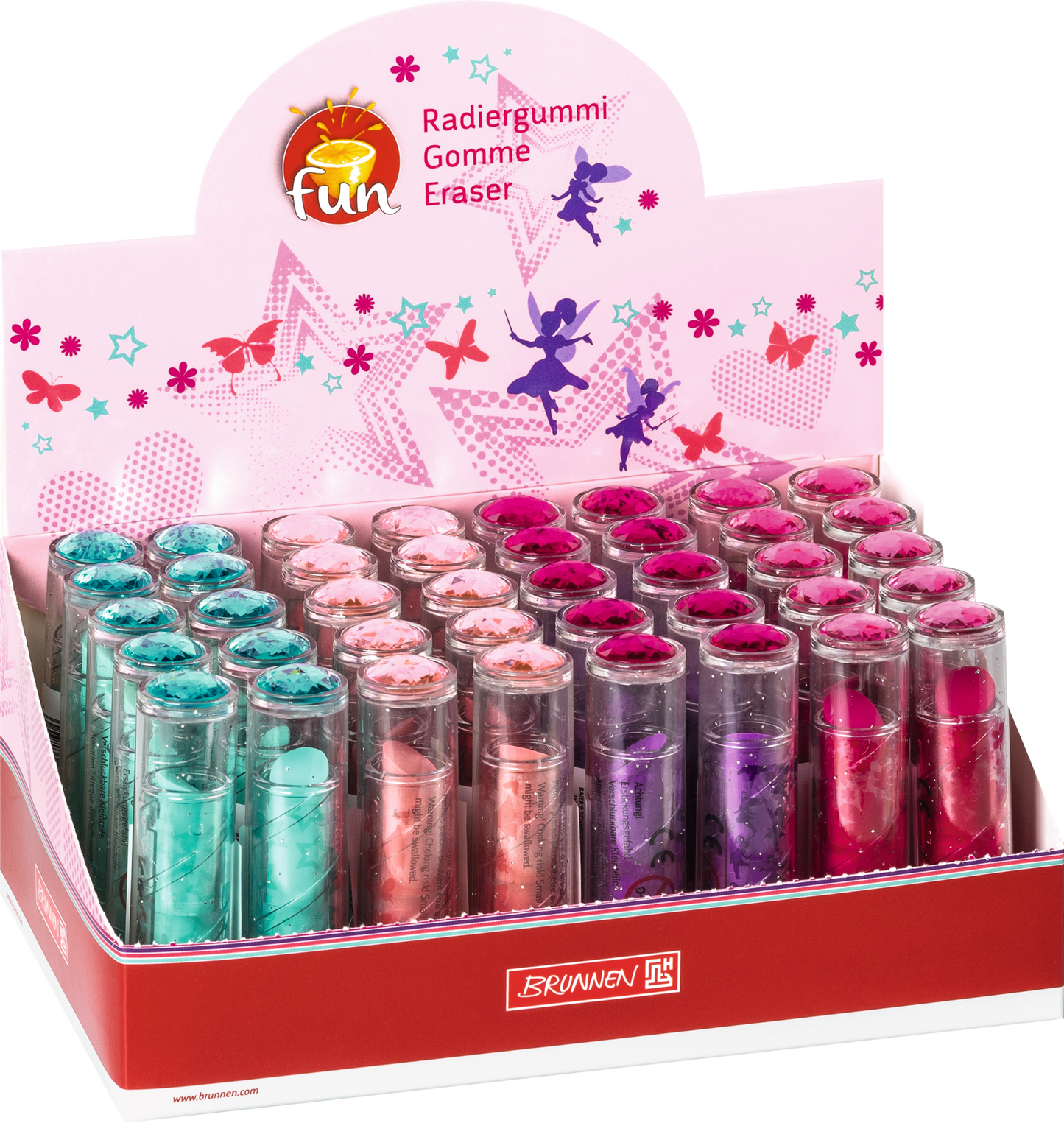 Radiergummi 3D „Lipstick“, sortiert