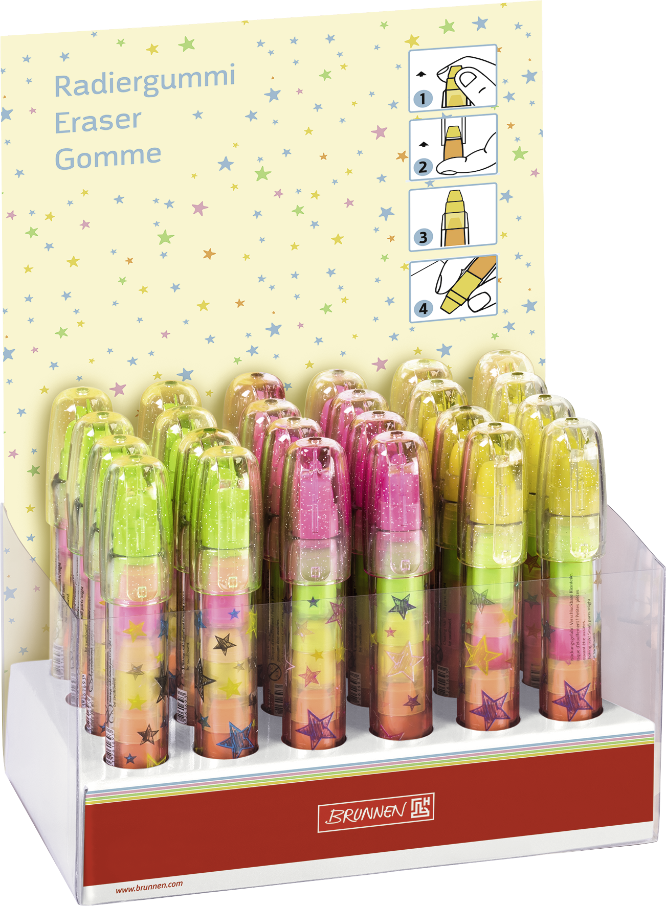 Radiergummi Steckstift