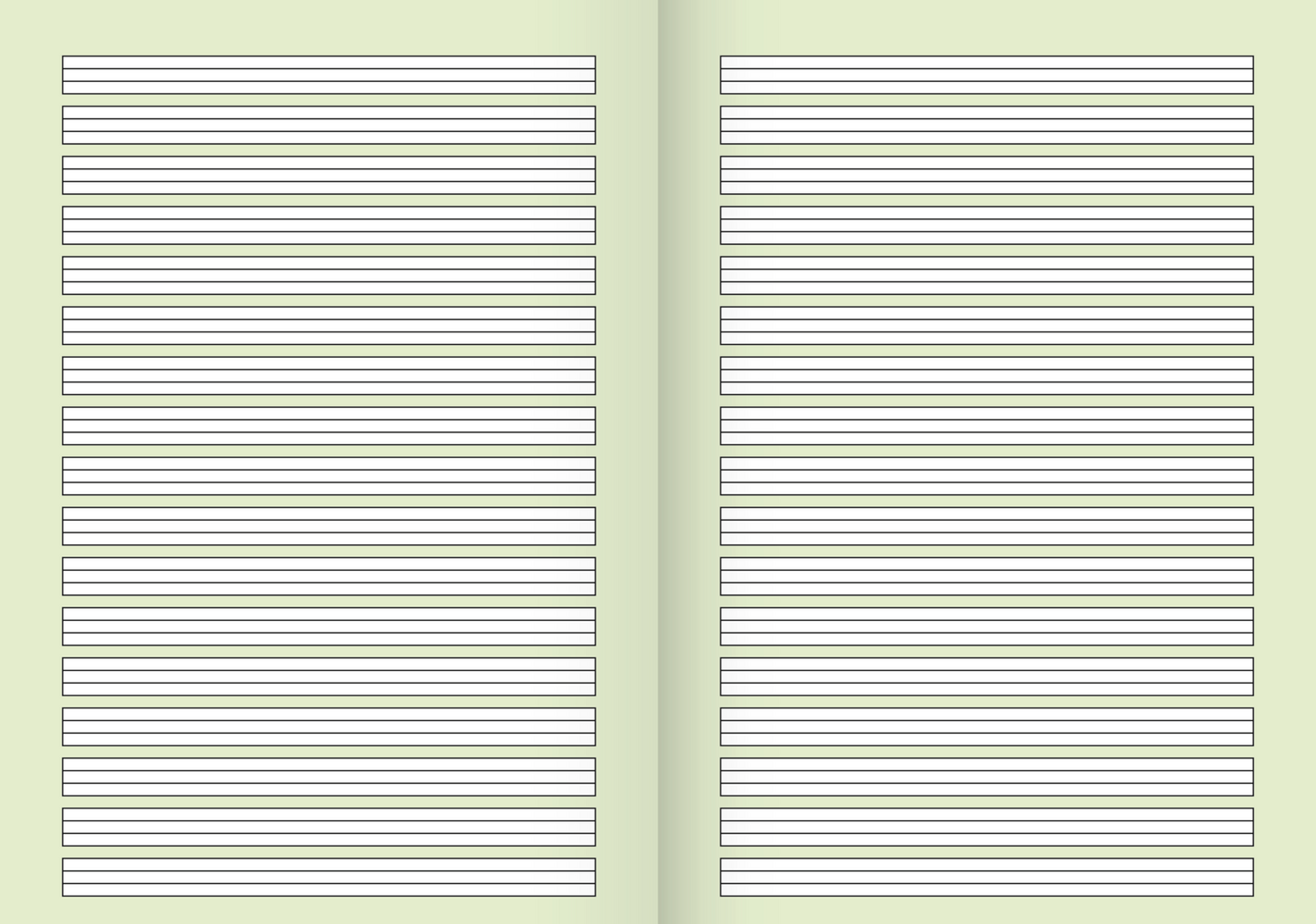 Schulheft, A4, 32 Blatt / 64 Seiten, Lineatur 2, mehrfarbig