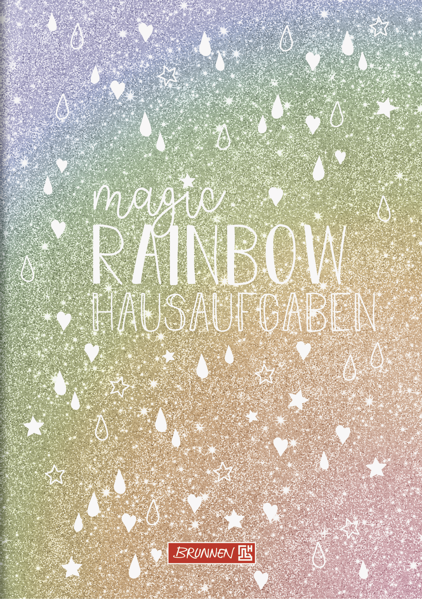 Hausaufgabenheft pfiffig Magic Rainbow A5