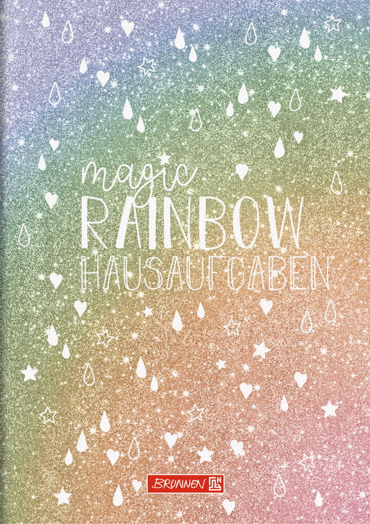 Hausaufgabenheft pfiffig Magic Rainbow A5