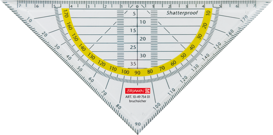 Geometrie-Dreieck bruchsicher, glasklar