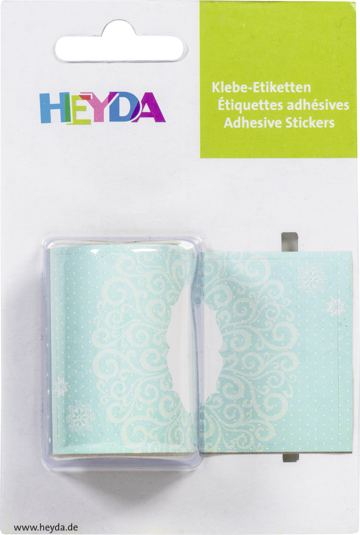 Heyda 203584333 | Klebe-Etiketten | „Kristalle“ | 9,5 x 4,5 cm