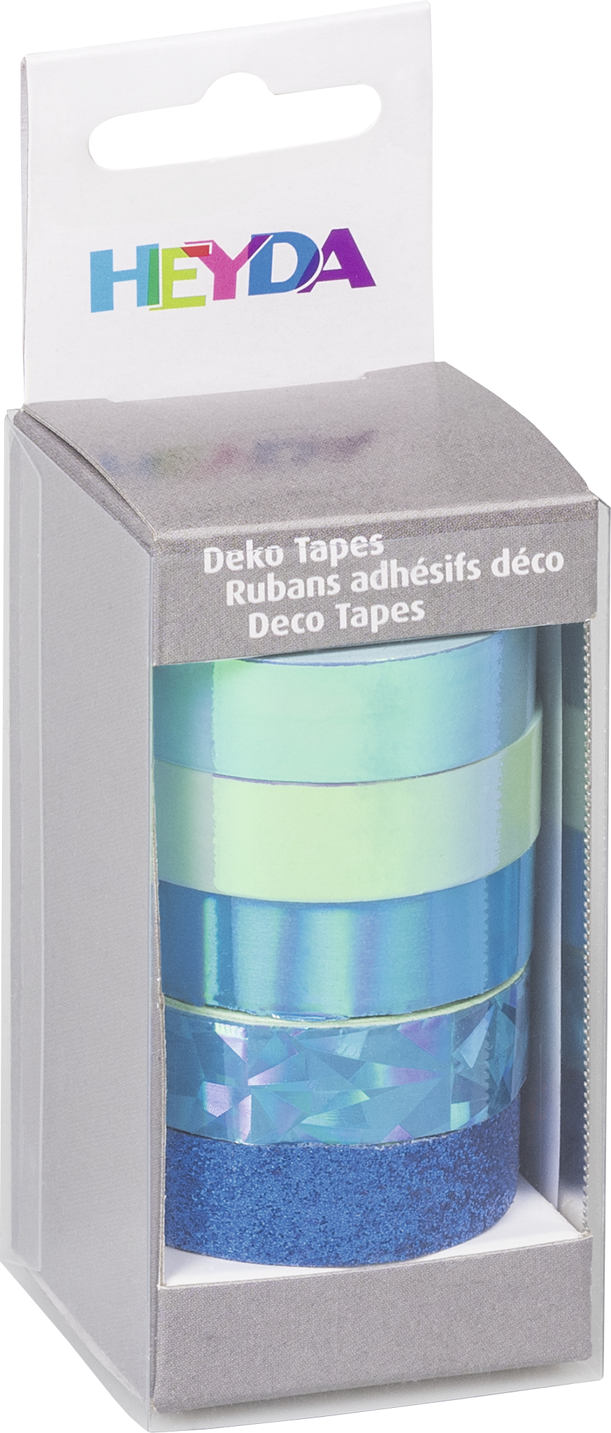 Heyda 203584516 | Deko Tapes | „Effekt Mix Basic“ | Material-Mix | blau