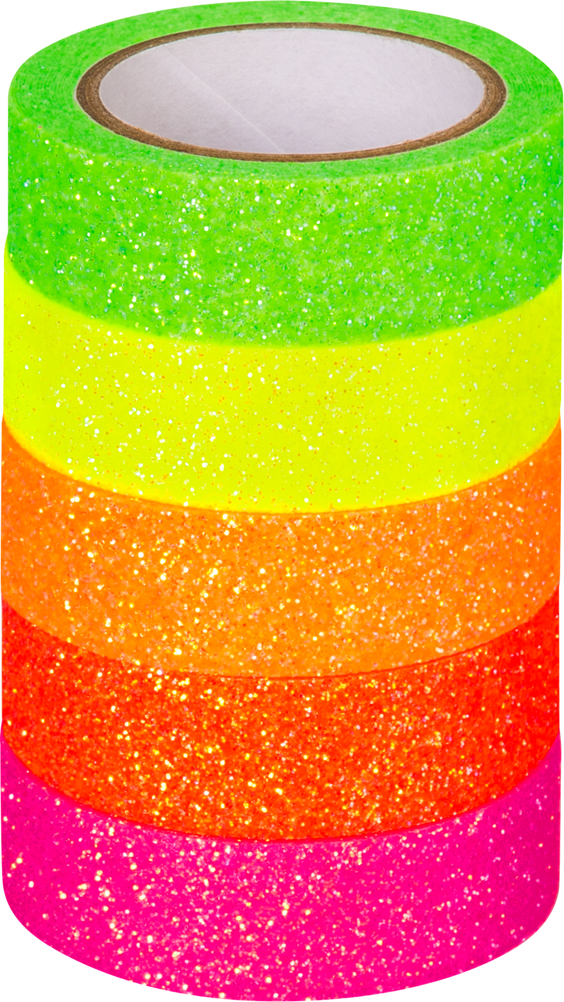 Heyda 203584536 | Deko Tapes | „Neon Regenbogen“ | Papier | neon glitter