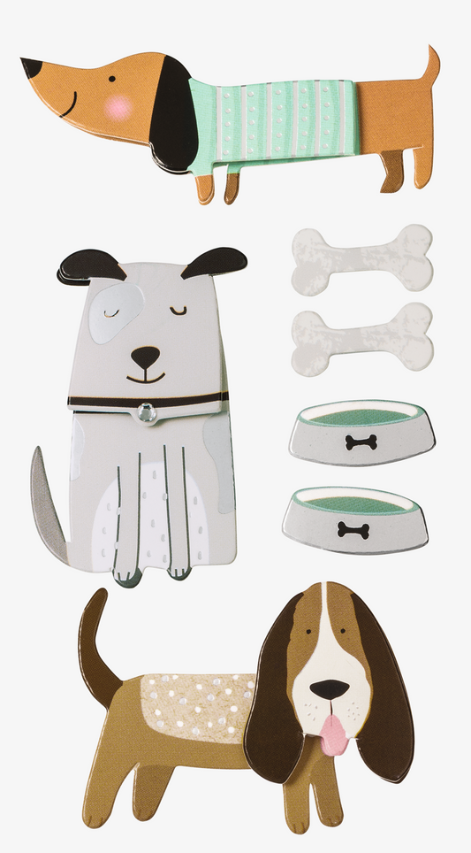 Heyda 203780646 | Stick-On's-Mix | „Hunde“ | 7,5 x 16,5 cm