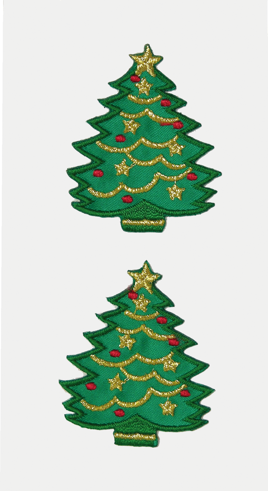 Heyda 203782827 | Textil-Sticker | „Weihnachtsbaum“ | 7,5 x 16,5 cm