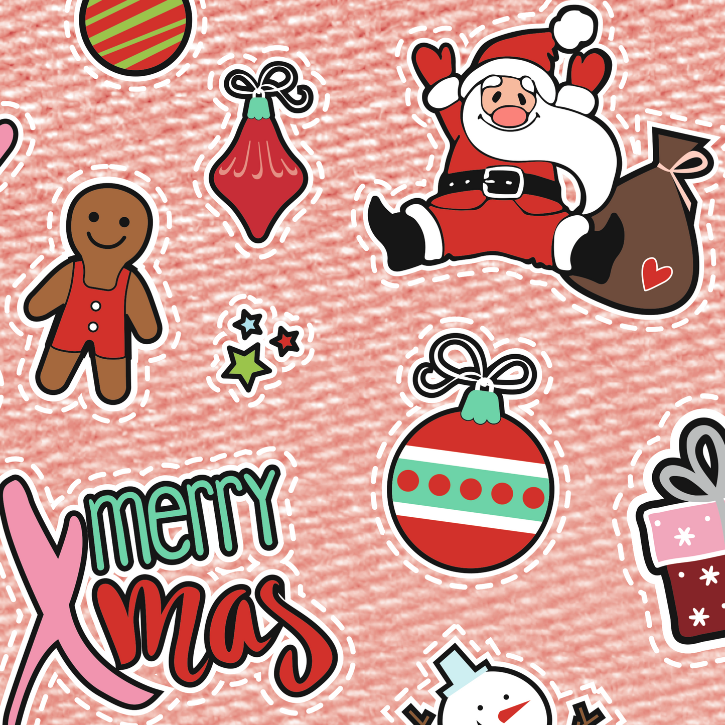 Heyda 204771729 | Motivkarton | „Patches Xmas“ | 50 x 70 cm