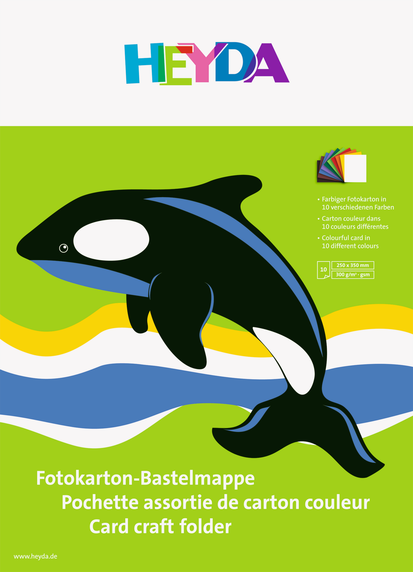 Fotokarton-Bastelmappe, B/H: 25 cm × 35 cm, 300 g/m²