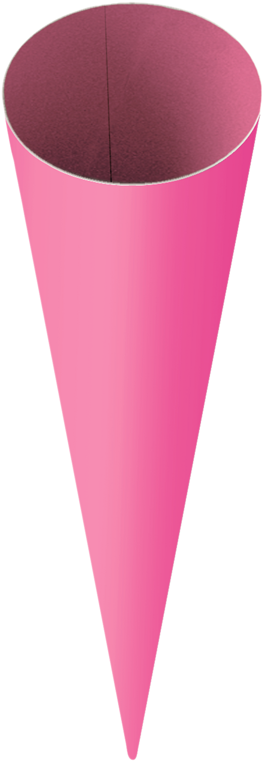 Schultüten-Rohling, Ø 19 cm, L: 70 cm, 440 g/m², pink