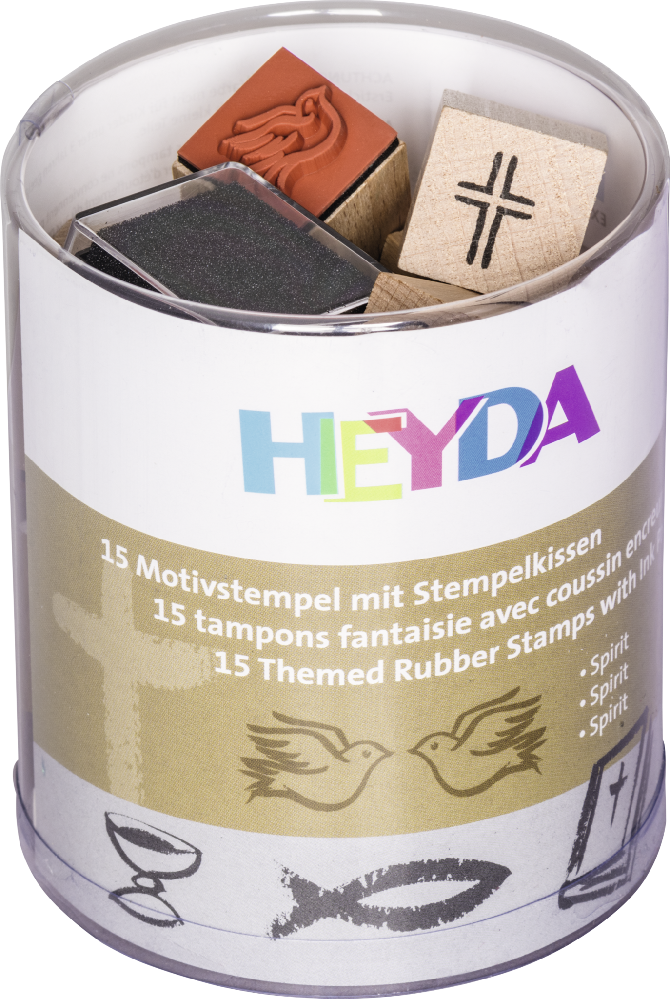 Heyda 204888483 | Stempel-Set | „Spirit“ | Holz