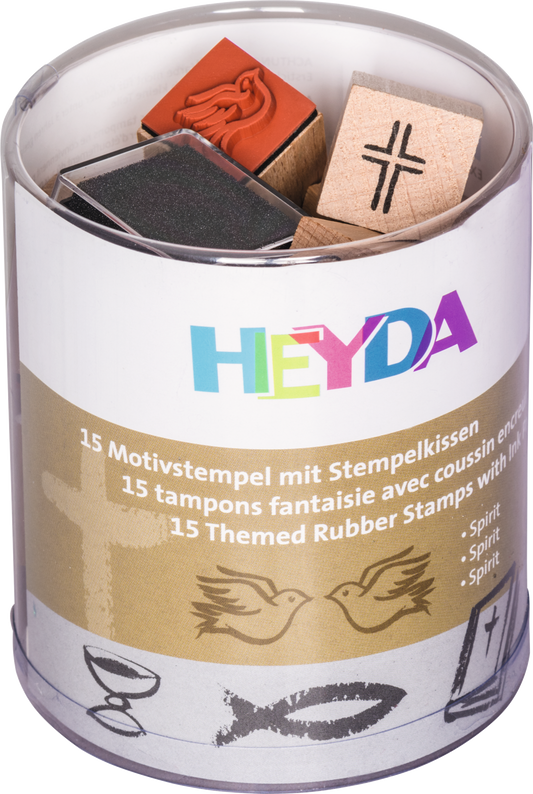 Heyda 204888483 | Stempel-Set | „Spirit“ | Holz