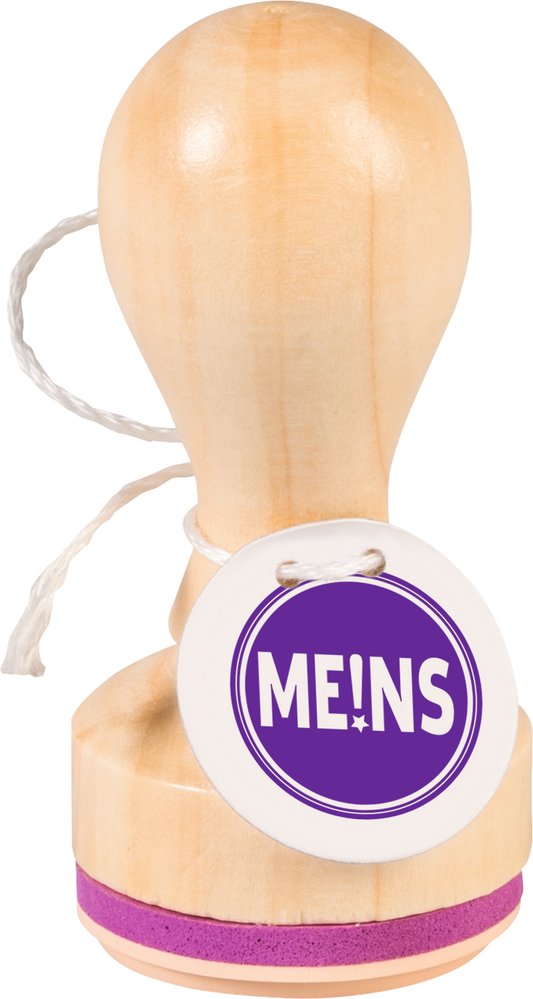 Heyda 211803012 | Stempel | „Meins“ | Holz, matt lackiert