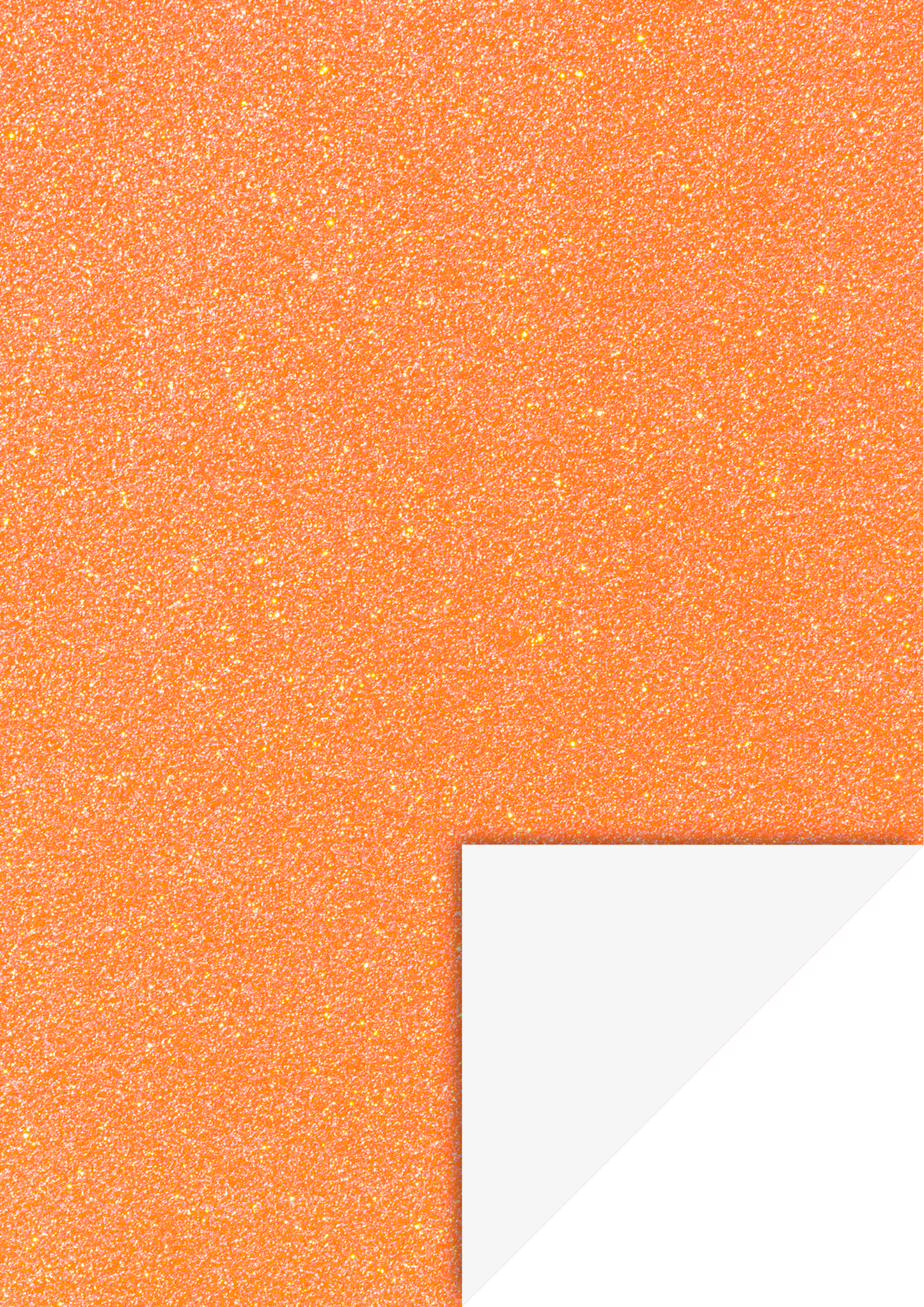 Heyda 2118930031 | Glitterkarton | A4 | neonorange