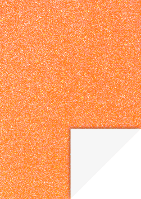 Heyda 2118930031 | Glitterkarton | A4 | neonorange