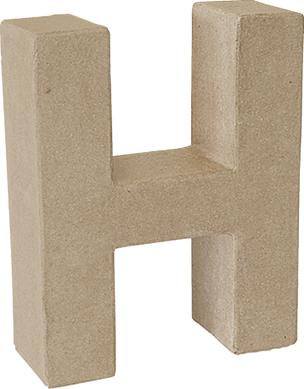 KNORR prandell 2119293108 | Papp-Buchstabe | 3D | „H“ | 17,5 x 14 x 5,5 cm | Pappe | natur