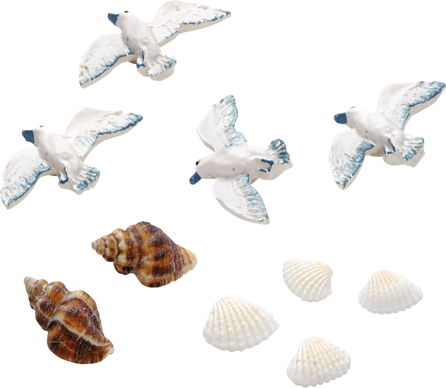 KNORR prandell 218002757 | Dekostreu | Maritim | „Möwe“ | 1 - 4 cm | Polyresin