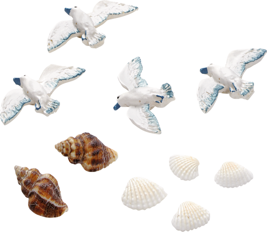 KNORR prandell 218002757 | Dekostreu | Maritim | „Möwe“ | 1 - 4 cm | Polyresin