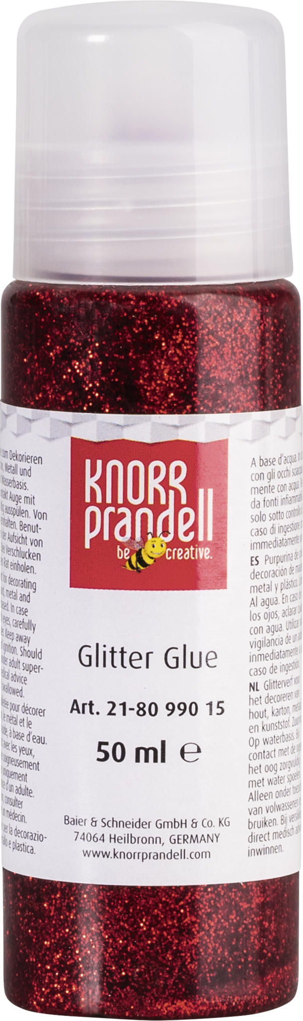 KNORR prandell 218099015 | Glitterfarbe | Glitter Glue | rot