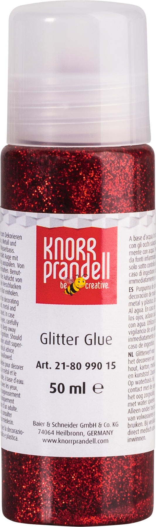 KNORR prandell 218099015 | Glitterfarbe | Glitter Glue | rot