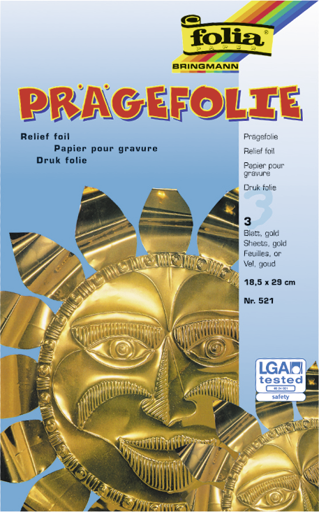 KNORR prandell 218260079 | Prägefolie | 18,5 x 29 cm | Aluminium | goldfarben