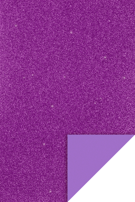 KNORR prandell 218434528 | Moosgummi | CreaSoft | Glitter | 20 x 30 x 0,2 cm | violett