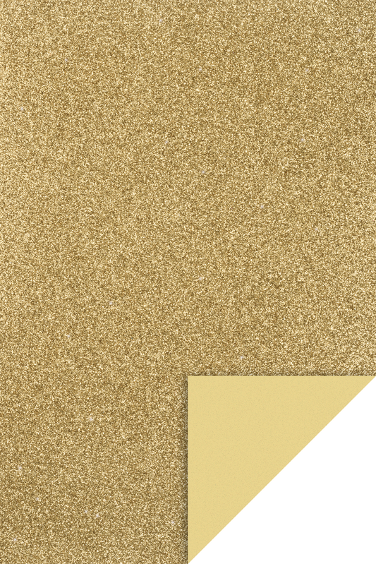 KNORR prandell 218434576 | Moosgummi | CreaSoft | Glitter | 20 x 30 x 0,2 cm | goldfarben