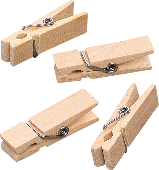 KNORR prandell 218735738 | Holzklammer | „Mini“ | 45 x 13 mm | Buche