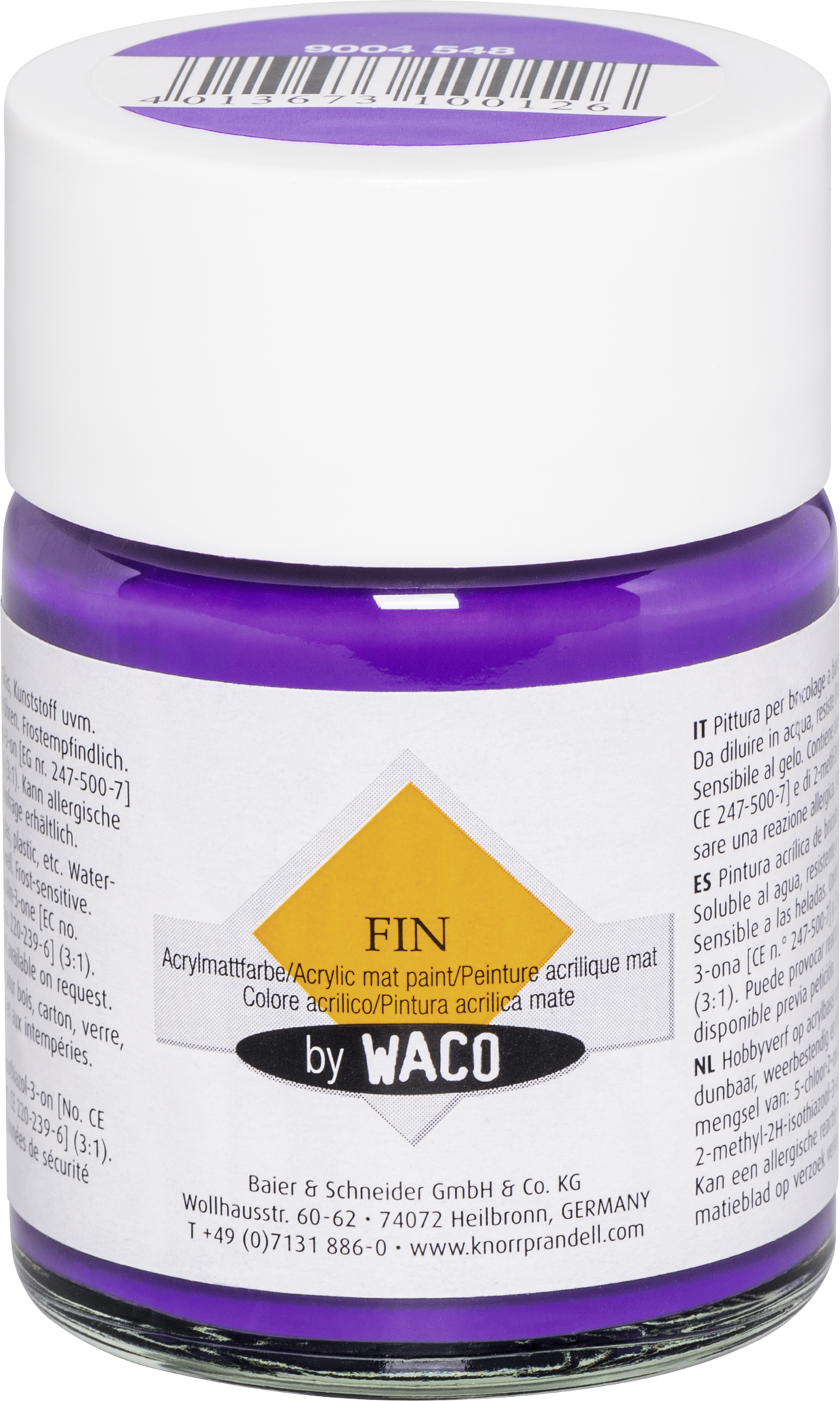 Waco 219004548 | Acrylmattfarbe | „FIN“ | violett