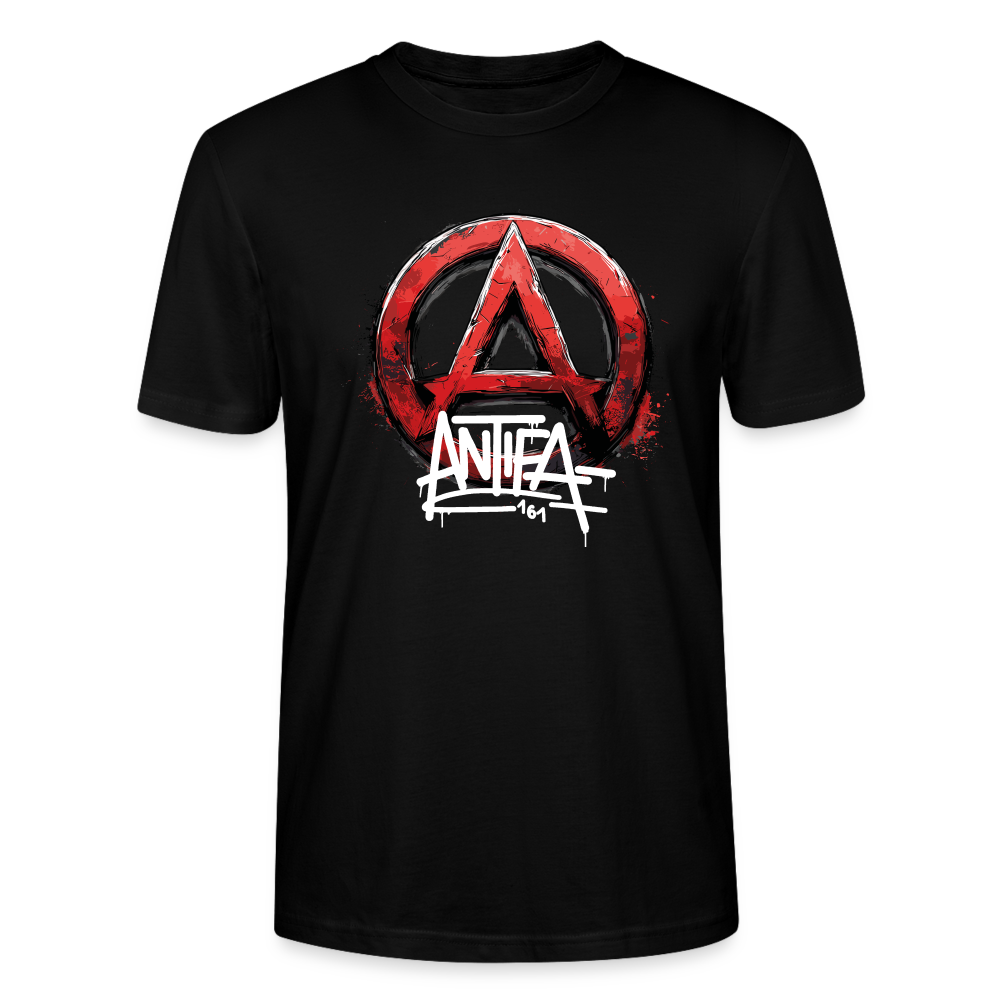 Antifa 161 Rotes Anarchie-Symbol - Stanley/Stella Unisex T-Shirt CRAFTER - Schwarz