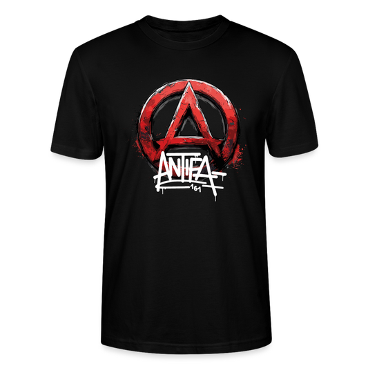 Antifa 161 Rotes Anarchie-Symbol - Stanley/Stella Unisex T-Shirt CRAFTER - Schwarz