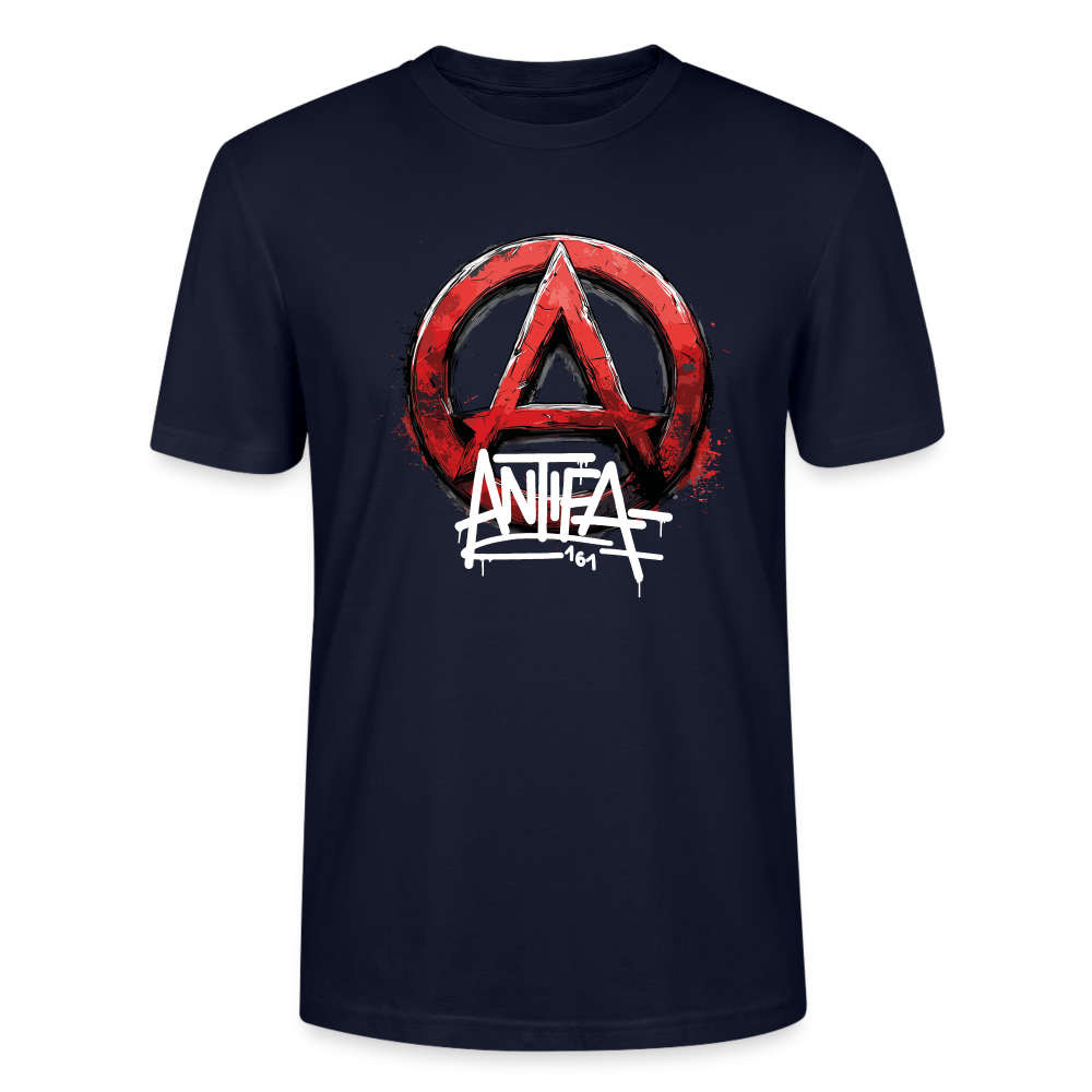 Antifa 161 Rotes Anarchie-Symbol - Stanley/Stella Unisex T-Shirt CRAFTER - Navy