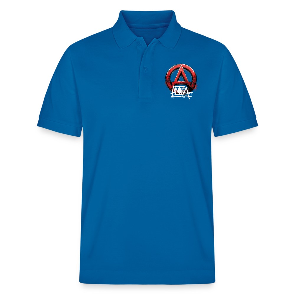 Antifa 161 Rotes Anarchie-Symbol - Stanley/Stella Unisex Bio-Poloshirt PREPSTER - Königsblau